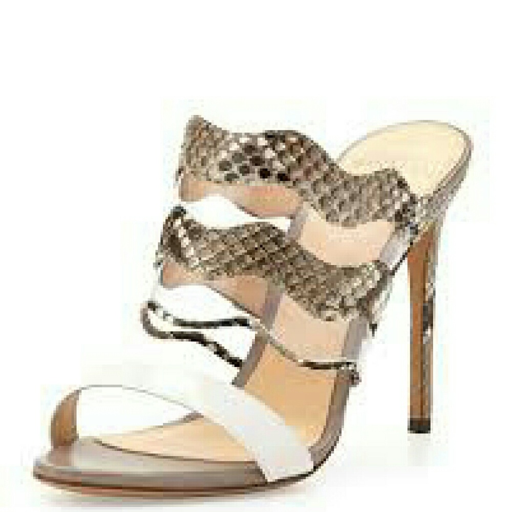 Alexandre Birman Python Mule Slide - image 1